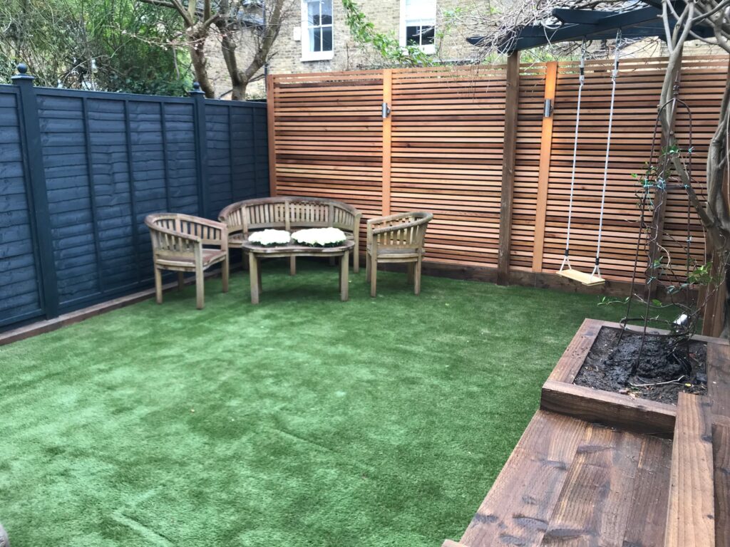 A completed garden transformation